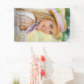 モダンシンプル写真パーソナライズされた卒業 横断幕 (インサイチュ)