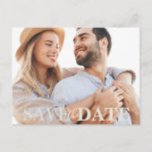 モダンシンプル写真ブルゴーニュクラシックミニマル 案内ポストカード (正面)