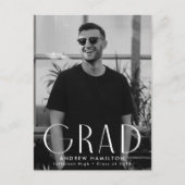 モダンシンプル写真卒業会 インビテーションポストカード (正面)