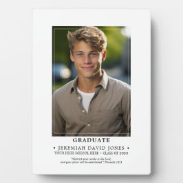 モダンシンプル写真卒業式卓上用イーゼル フォトプラーク