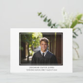 モダンシンプル写真卒業 招待状 (スタンド正面)