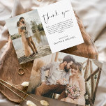 モダンシンプル写真結婚のエレガントサンキューカード サンキューカード<br><div class="desc">私たちモダンの台本シンプル写真のサンキューカードを紹介結婚：私たちの台本と写真を使った私たちモダンのサンキューカードで感謝の気持ちを高めエレガントる。これらのカードはスタイリッシュ、あらゆる美的を完璧に補完するミニマルな結婚デザインを提供する。心から感謝のメッセージを添えて好き感謝していと支援のために友人や家族に伝える。素材高品質で作られたカードはお洒落感謝の気持ちを高め表現てくれる。あなたはお客感謝してい様の臨場感や贈り物に関わらずモダン、Script結婚 Photoのサンキューカードはシンプル、あなたのtouchの表情に個人のを追加感謝していする。綺麗なラインと魅力コンテンポラリーで、特別な日々の美しいを反映した永続的な印象を作り出す。共有のスタイルに感謝の意をモダン伝えシンプルるScriptPhotoのサンキューカードと結婚、感謝の気持ちを言葉ごとに輝かせる。</div>