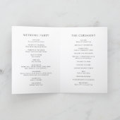 モダンシンプル写真結婚式 プログラム (内部)