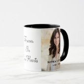 モダンシンプル写真記念Keepsakeコーヒー マグカップ (正面右)