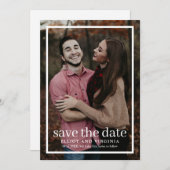 モダンシンプル写真 セーブザデート (正面/裏面)