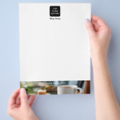 モダンシンプル写真 チラシ (手)