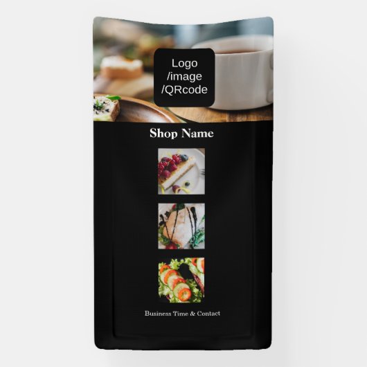 モダンシンプル写真 横断幕 (縦)