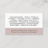 モダンシンプル写真QR公証人署名貸付け業者 名刺 (裏面)