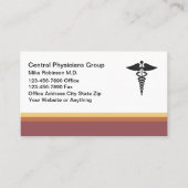 モダンシンプル医アポイントメントカード 予約カード (正面)