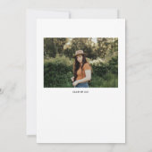 モダンシンプル卒業党招待状 招待状 (裏面)