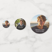 モダンシンプル卒業写真テーブル コンフェッティ (正面)