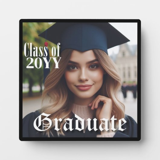 モダンシンプル卒業写真学年 フォトプラーク (正面)