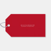 モダンシンプル卒業2025スクリプト赤グラード ギフトタグ (裏面横)