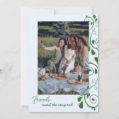 モダンシンプル友達の写真ホリデーカード シーズンカード (正面)