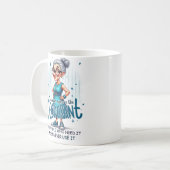 モダンシンプル可愛いスタイリッシュ祖母 コーヒーマグカップ (正面左)