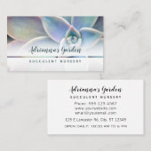 モダンシンプル多肉植物子供部屋写真 名刺 (正面/裏面)