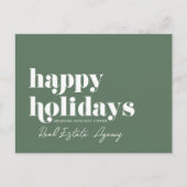 モダンシンプル実在シック シーズンポストカード (正面)