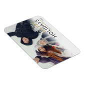 モダンシンプル家族の写真クリスマス マグネット (右側)