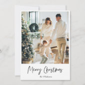 モダンシンプル家族の写真 |メリークリスマス (正面)