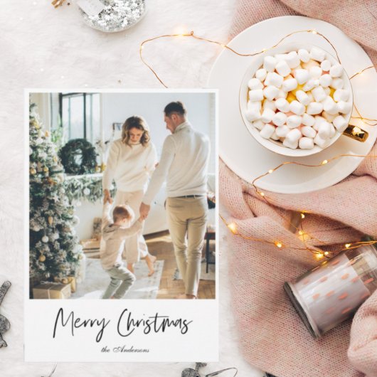 モダンシンプル家族の写真 |メリークリスマス