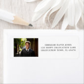 モダンシンプル差出人住所ラベル ラベル (インサイチュ)