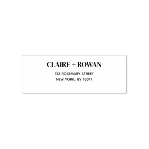 モダンシンプル差出人住所 セルフインキングスタンプ