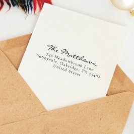 モダンシンプル差出人住所 セルフインキングスタンプ