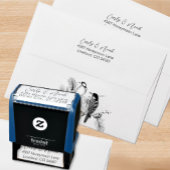 モダンシンプル差出人住所 セルフインキングスタンプ