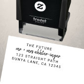 モダンシンプル差出人住所 セルフインキングスタンプ