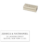 モダンシンプル差出人住所 ラバースタンプ (押印)