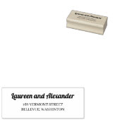 モダンシンプル差出人住所 ラバースタンプ (押印)