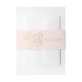 モダンシンプル常に永遠に脚本結婚の 招待状ベリーバンド