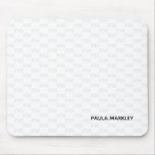 モダンシンプル平白灰色モノグラム模様 マウスパッド (正面)
