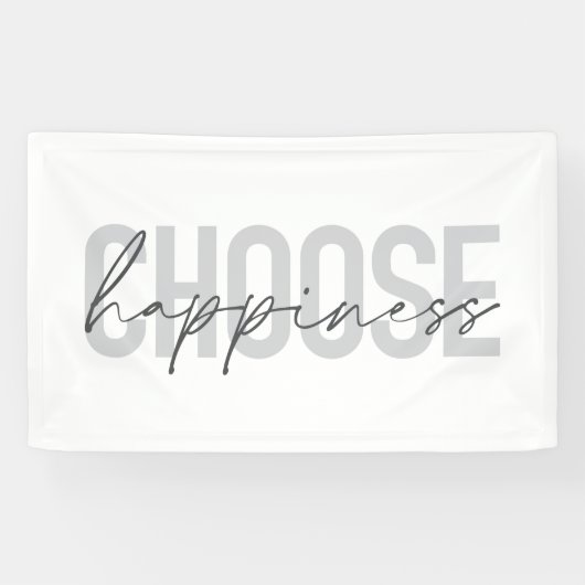 モダンシンプル幸福感動的を選択 横断幕 (横)
