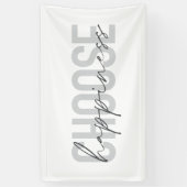 モダンシンプル幸福感動的を選択 横断幕 (縦)