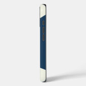 モダンシンプル幾何ブルーとクリーム Case-Mate iPhoneケース (裏面 / 左)