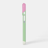 モダンシンプル幾何学カラーブロック iPhone 16ケース (左側面)