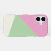 モダンシンプル幾何学カラーブロック iPhone 16ケース (裏面横)