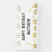 モダンシンプル建築第1回誕生日歓迎 横断幕 (縦)