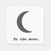 モダンシンプル引用文 スタンダードカクテルナプキン (正面)