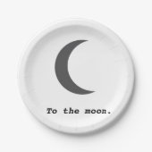 モダンシンプル引用文 ペーパープレート (正面)