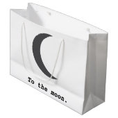 モダンシンプル引用文 ラージペーパーバッグ (正面アングル)