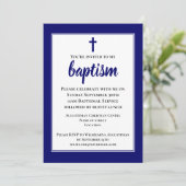 モダンシンプル成体バプテスマ招待状 招待状 (スタンド正面)