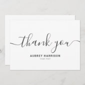 モダンシンプル手書きありがとう サンキューカード (正面/裏面)