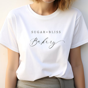 モダンシンプル手書きスクリプトベーカリー Tシャツ