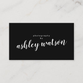 モダンシンプル手書き墨書平黒 名刺