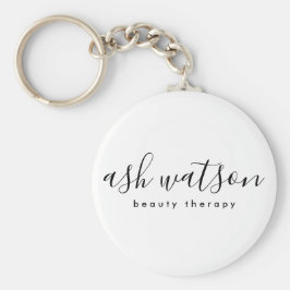 モダンシンプル手書き白書 キーホルダー