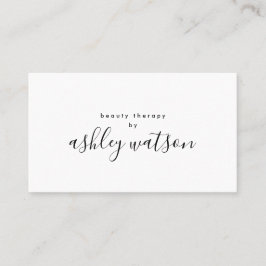 モダンシンプル手書き白書 予約カード