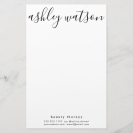 モダンシンプル手書き白書 便箋