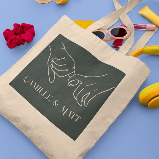 モダンシンプル抽象芸術ラインアート,ボホシック トートバッグ